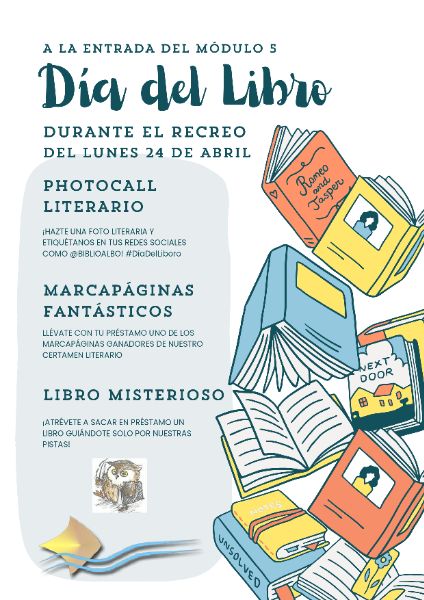 Cartel Póster Día del Libro Ilustrado Naranja y Amarillo (1) page 0001